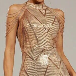 NWT Size XL Champaign Formal/Prom Gown